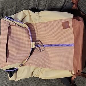 Lululemon Athletica Backpack in Cream and Brown